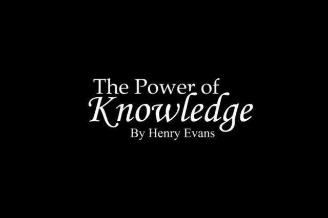 The Power Of Knowledge by Henry Evans - Click Image to Close