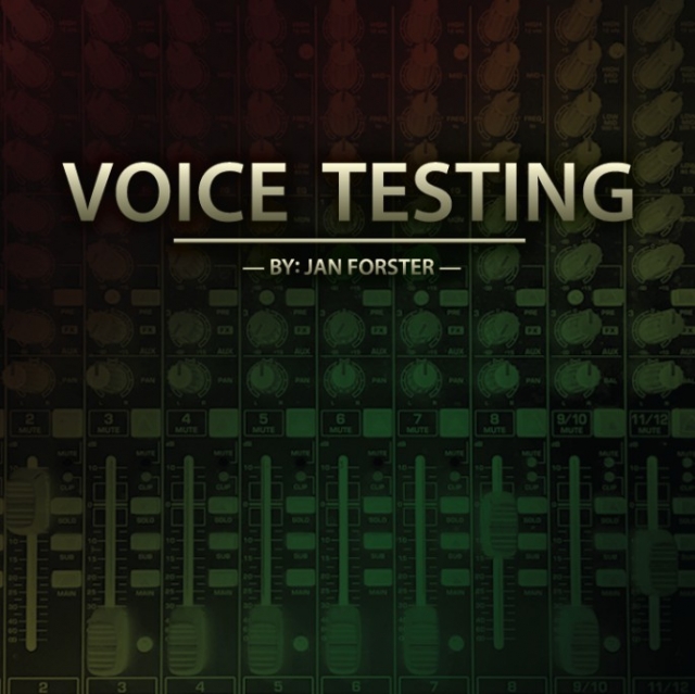 Voice Testing by Jan Forster - Click Image to Close