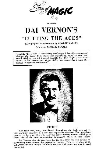 Stars Of Magic - Dai Vernon - Cutting The Aces - Click Image to Close