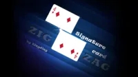 Signature Card Zig Zag by Dingding - Click Image to Close