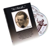 As I Recall - Tony Slydini (2 DVD Set) - Click Image to Close