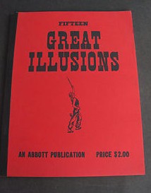 Fifteen Great Illusions Abbott Publication Magic Tricks - Click Image to Close