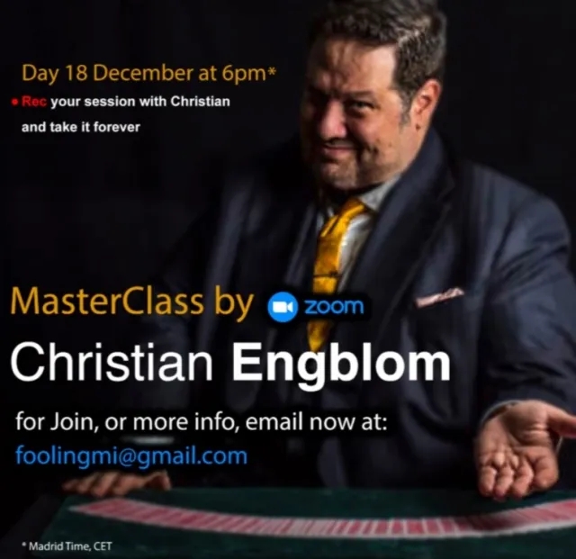 Christian Engblom – Zoom Masterclass (720p video, 18 December 20 - Click Image to Close