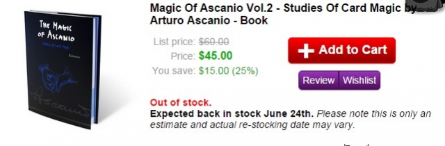 Magic Of Ascanio Vol.2 - Studies Of Card Magic by Arturo Ascanio - Click Image to Close