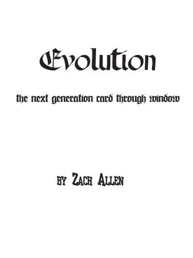 Zach Allen - Evolution - Click Image to Close