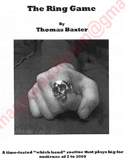 Thomas Baxter - The Ring Game - Click Image to Close