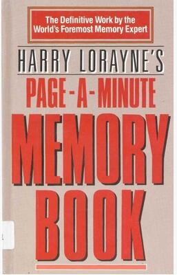 Harry Lorayne - Page a Minute Memory Book - Click Image to Close