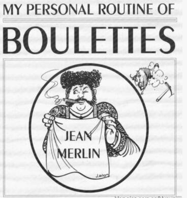 Jean Merlin - My Personal routine of Boulettes - Click Image to Close