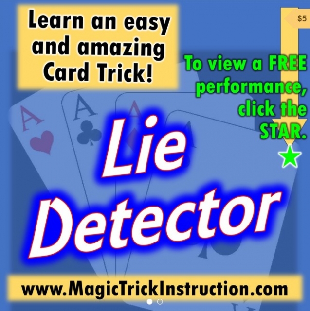 Lie Detector By Learn Magic Tricks! Easy and fun! - Click Image to Close