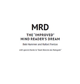The Improved Mind Reader's Dream By Bob Hummer and Rafael Fontao - Click Image to Close