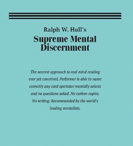 Supreme Mental Discernment By Ralph W. Hull - Click Image to Close