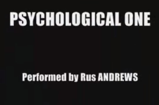 Rus Andrews - Psychological One - Click Image to Close