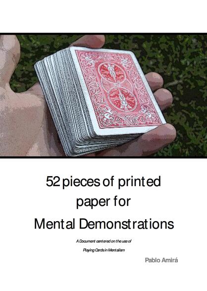 Pablo Amira - 52 Pieces of Printed Paper for Mental Demonstratio - Click Image to Close