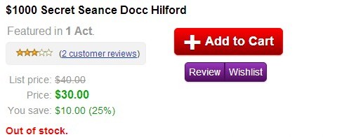 Docc Hilford - The $1000 Secret Sceance - Click Image to Close