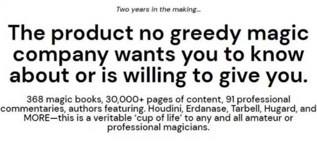 The product no greedy magic company wants you to know about or i - Click Image to Close