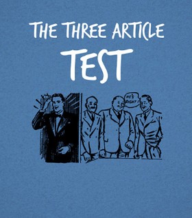 The Three Article Test - Click Image to Close