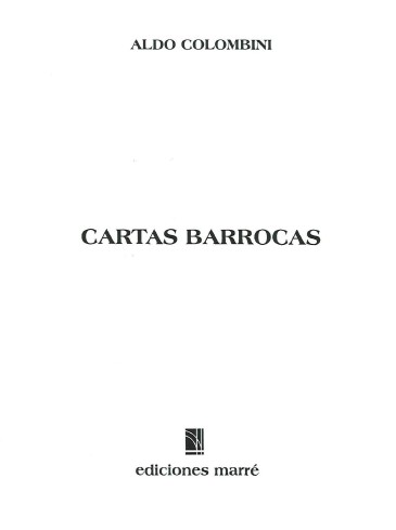 Aldo Colombini - Cartas Barrocas pdf download - Click Image to Close