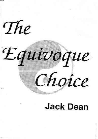 Jack Dean - The Equivoque Choice - Click Image to Close