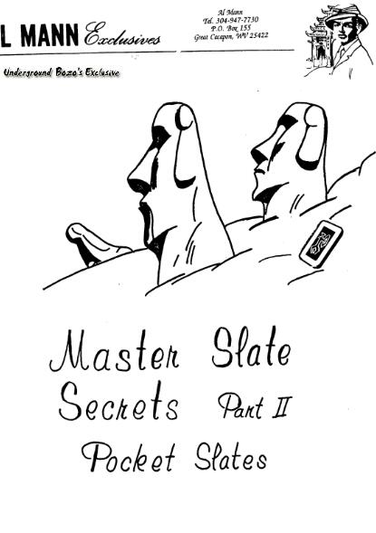 Al Mann - Master Slate Secrets II - Click Image to Close