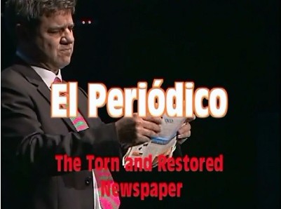 Torn and Restored Newspaper by Antonio Romero - Click Image to Close