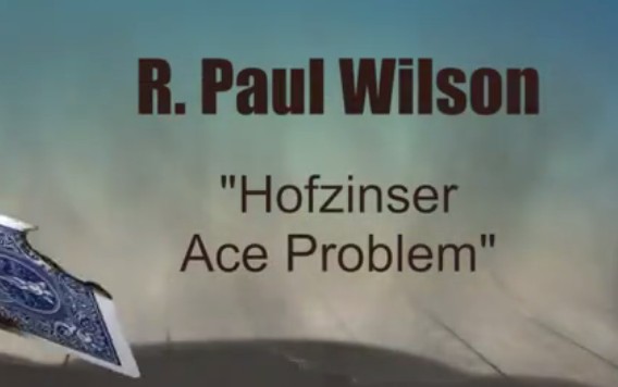 The Hofzinser Ace Problem by Paul Wilson - Click Image to Close