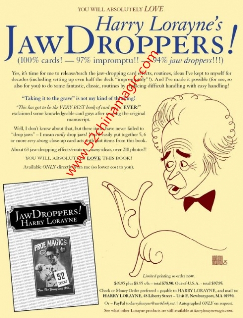 The JawDroppers Lecture (Video) by Harry Lorayne - Click Image to Close
