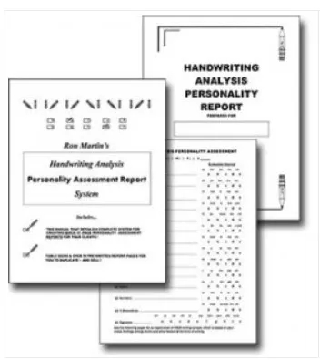 Ron Martin's Handwriting Analysis Report Package - Click Image to Close