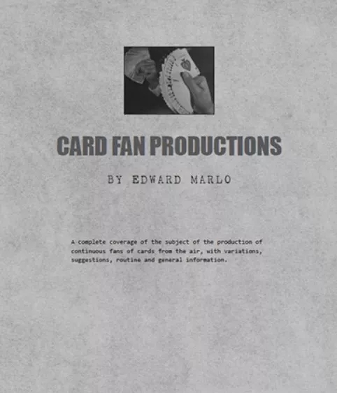 Card Fan Productions By Edward Marlo - Click Image to Close