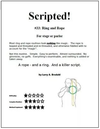 Scripted #33: Ring and Rope by Larry Brodahl - Click Image to Close