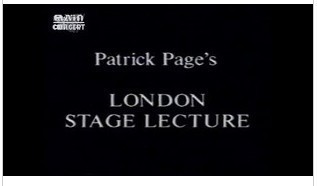 Patrick Page - London Stage Lecture - Click Image to Close