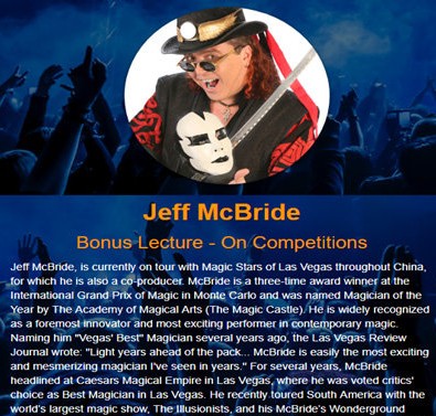 Jeff McBride's Bonus Lecture - On Competitions - Click Image to Close