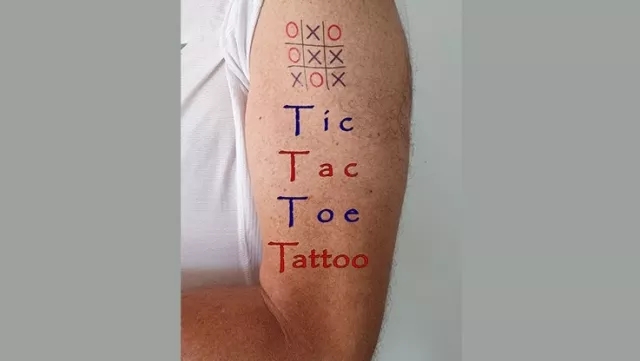 Tic Tac Toe Tattoo by Eran Blizovsky - Click Image to Close
