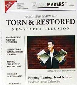 Ben Salinas - Torn & Restored Newspaper - Click Image to Close