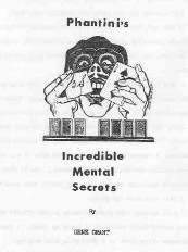 Phantini - Incredible Mental Secrets - Click Image to Close