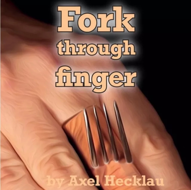 Fork Through Finger by Axel Hecklau - Click Image to Close