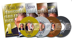 Michael Skinner's Professional Close-Up Magic 1-4 (4 DVD's) - Click Image to Close