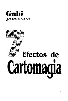 Gabi Pareras - 7 Efectos de Cartomagia - Click Image to Close