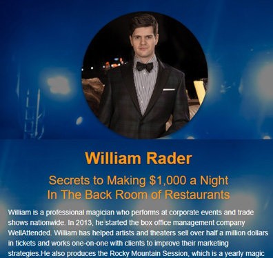 Secrets to Making $1,000 a Night By William Rader - Click Image to Close