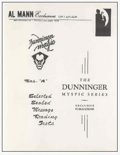 Al Mann - The Dunninger Mystic Series A- F(1-6) - Click Image to Close