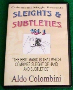 Aldo Colombini - SLEIGHTS AND SUBTLETIES 3sets - Click Image to Close