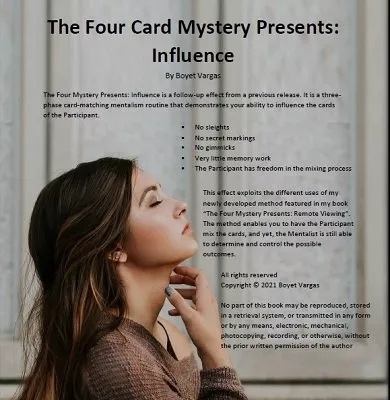 The Four Card Mystery Presents: Influence by Boyet Vargas - Click Image to Close