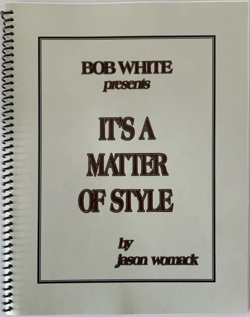It's a Matter of Style (2005 edition) by Jason Womack - Click Image to Close