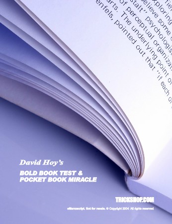 David Hoy's Bold Book Test & Pocket Book Miracle