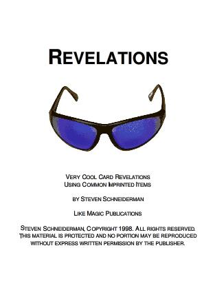 Steven Schneiderman - Revelations - Click Image to Close