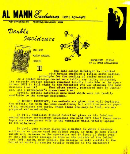 Al Mann - AME Major Arcana Series III - Double - Click Image to Close