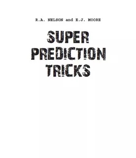 Super Predictions Tricks by Robert Nelson - Click Image to Close