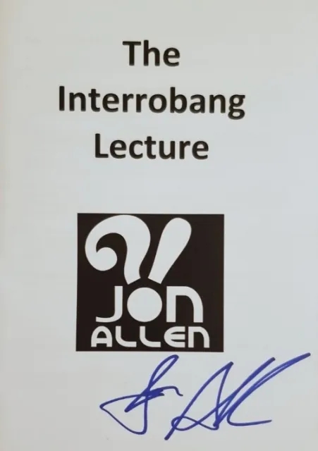 The Interrobang Lecture 2017 by Jon Allen - Click Image to Close