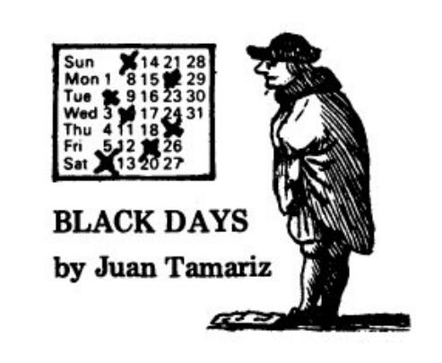 Juan Tamariz - Black Days - Click Image to Close