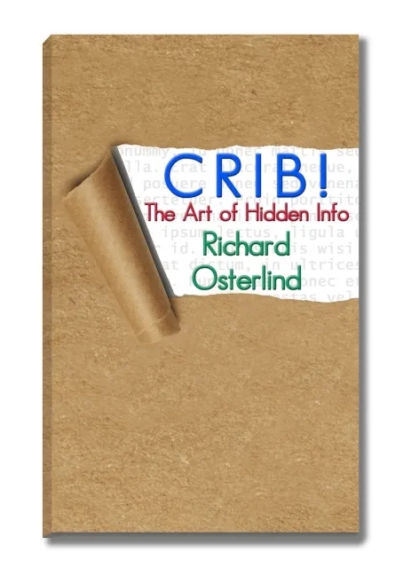 CRIB! The Art of Hidden Info by Richard Osterlind (Softbound boo - Click Image to Close
