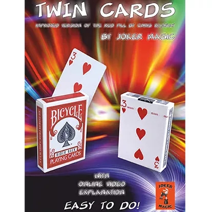 Twin Cards by Joker Magic (Online Instructions) - Click Image to Close
